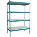 Best selling flexible rivet slotted angle steel shelving/Boltless steel rack